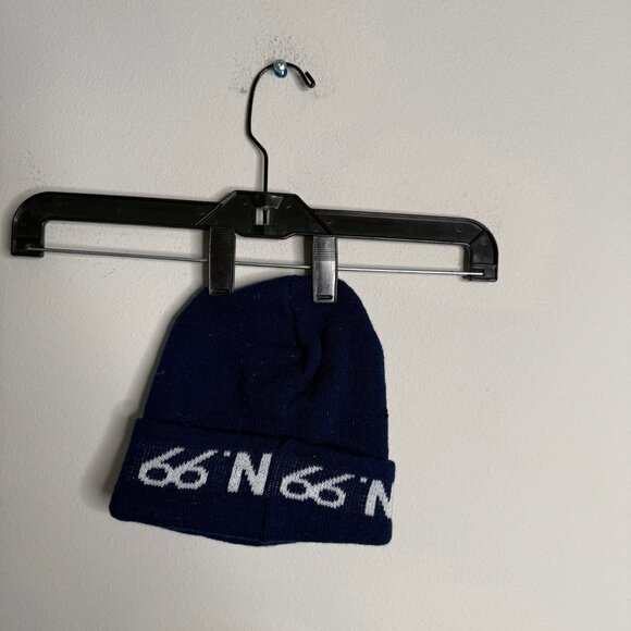 66North Iceland Blue Casual Logo Beanie wool 66 north - Picture 2 of 2